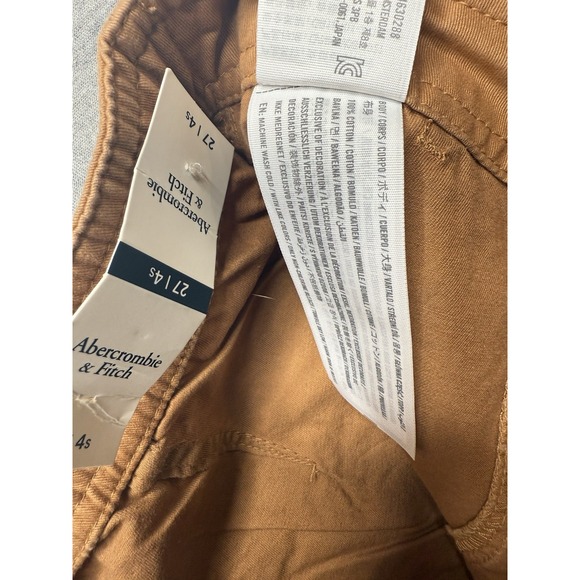 Abercrombie‎ Fitch Cargo Pants Women 27 Short 27x28 High Rise Straight  NWT - Picture 3 of 6